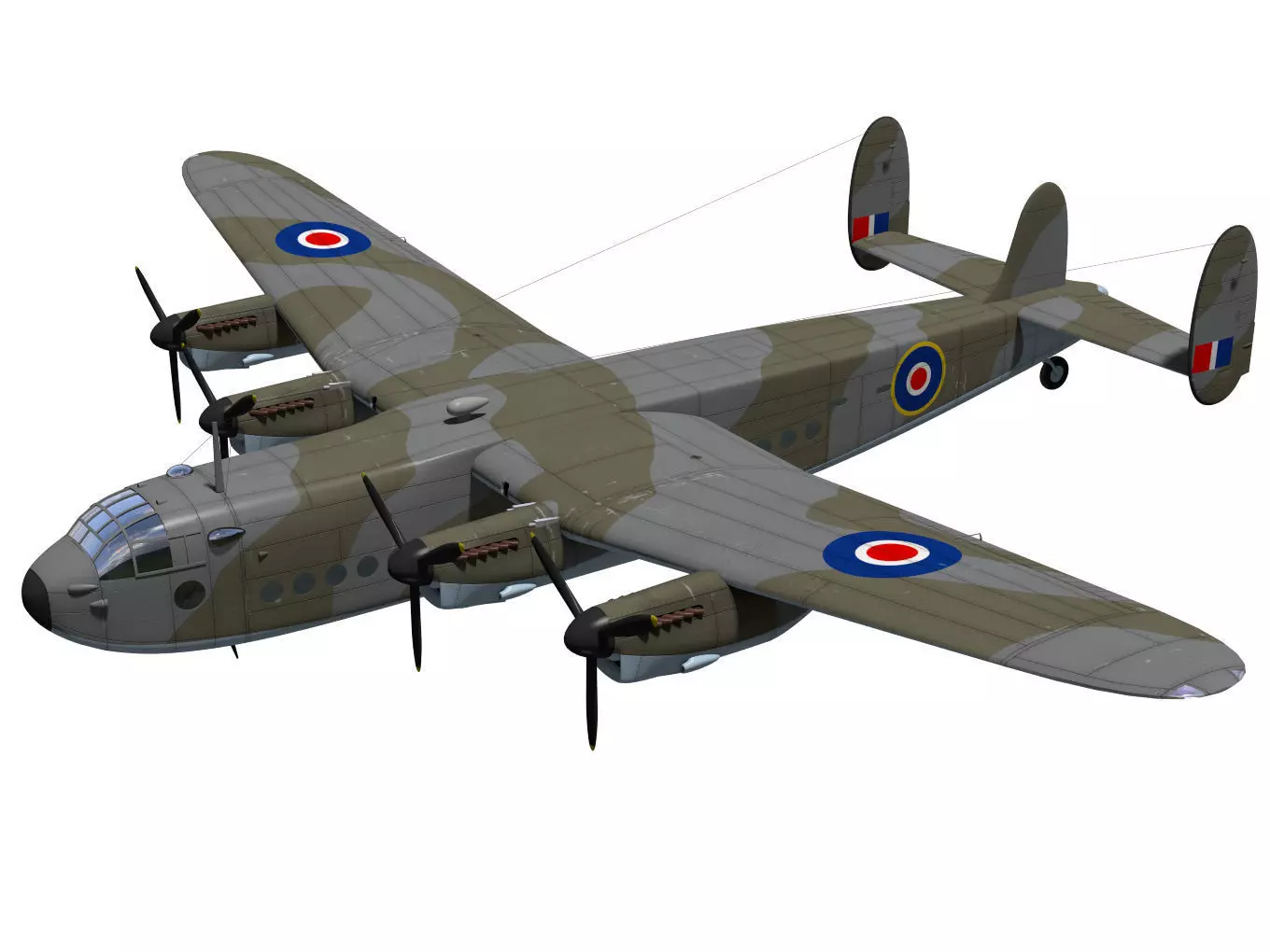 Avro York 3D model