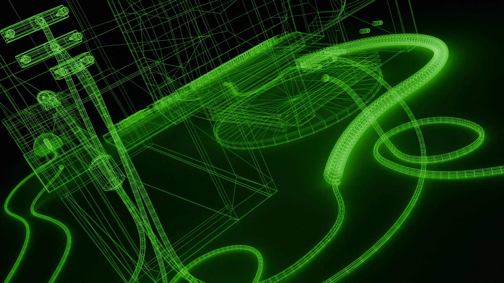 Old Computer Low-poly 3D model_33