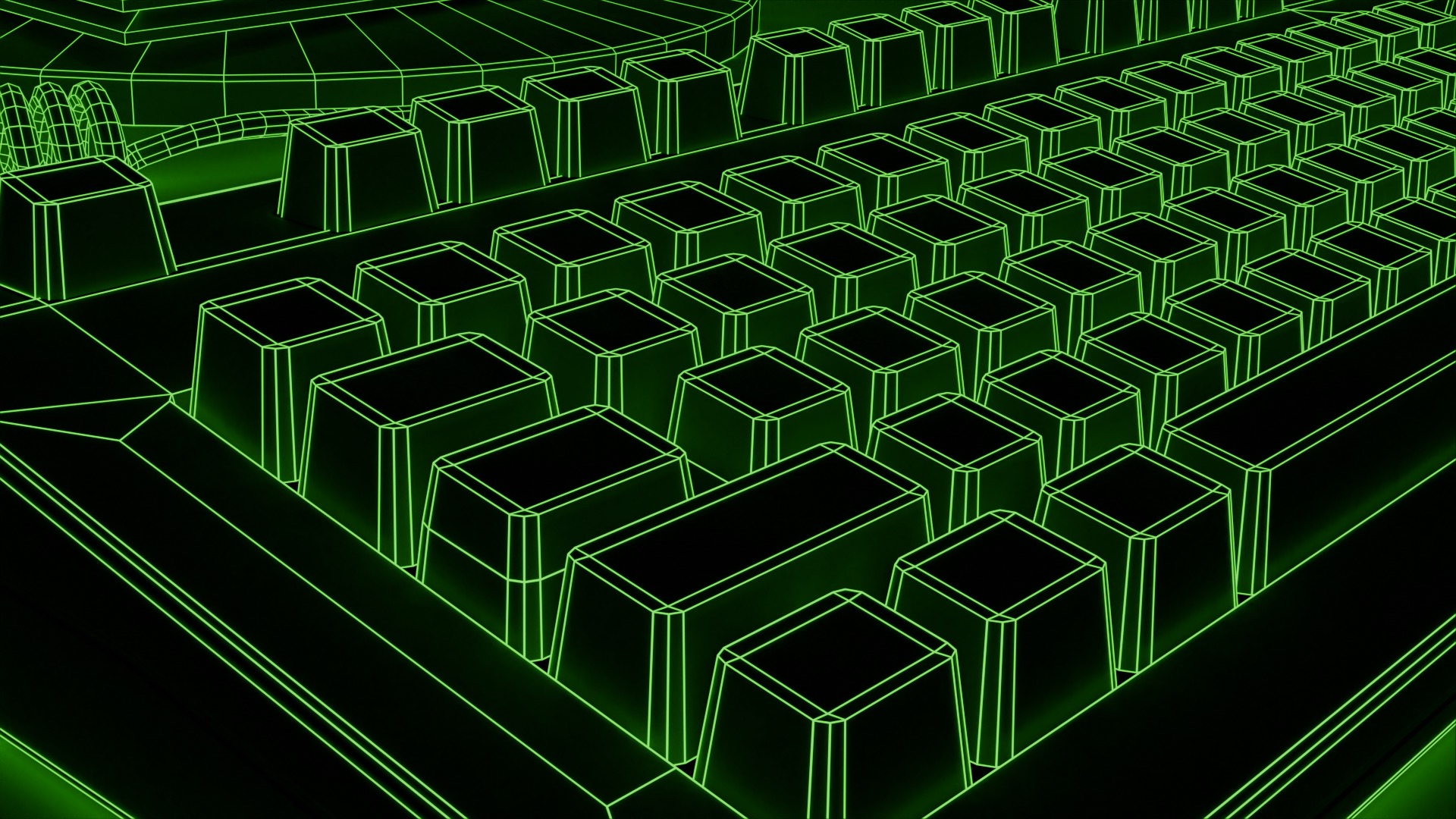 Old Computer Low-poly 3D model_30