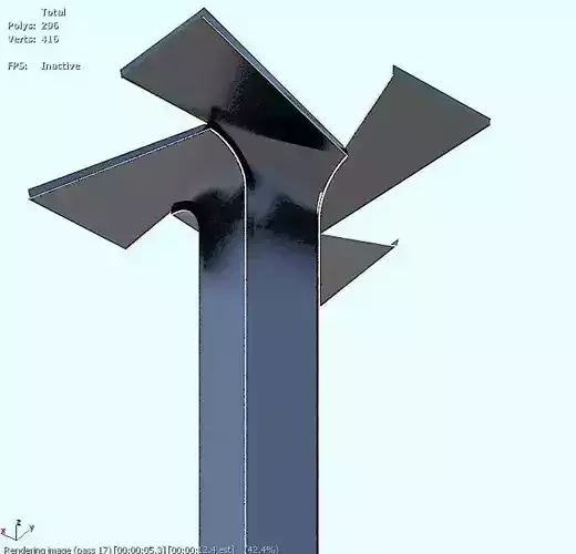 column design - curved 4 sided 