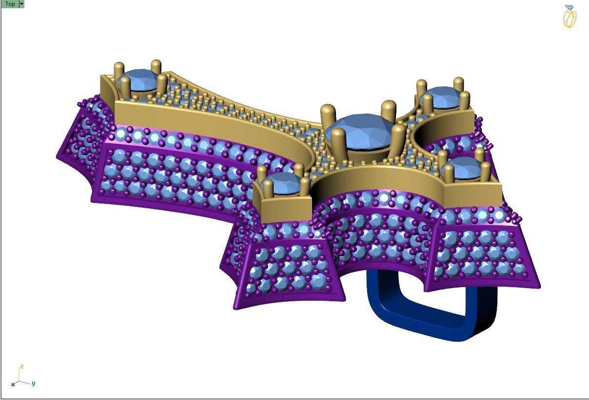 Custom Cross Diamond Pendant - Crucifixion Cross Necklace  3D print model_10