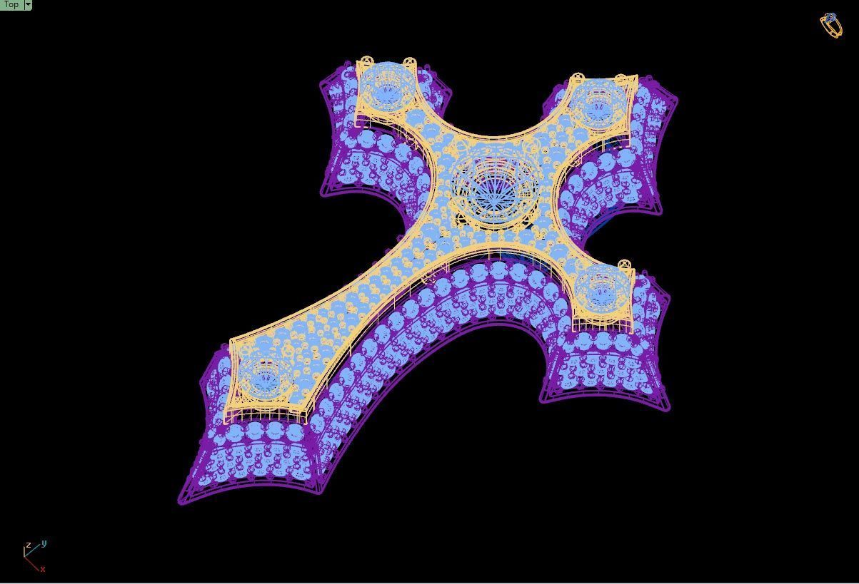 Custom Cross Diamond Pendant - Crucifixion Cross Necklace  3D print model_14