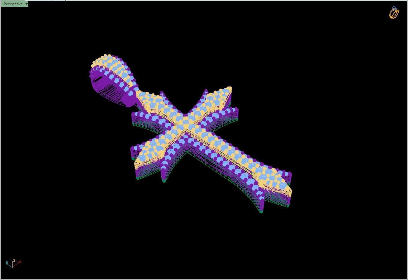 Custom Cross Diamond Pendant - Crucifixion Cross Necklace  3D print model_16