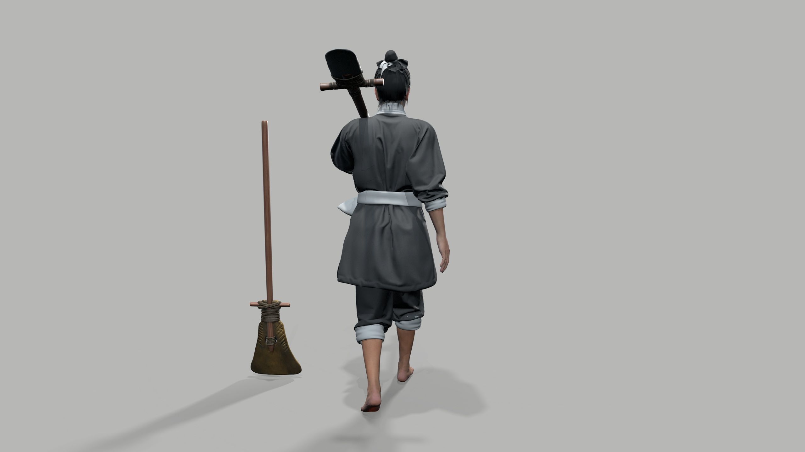 farmer Low-poly 3D model_7