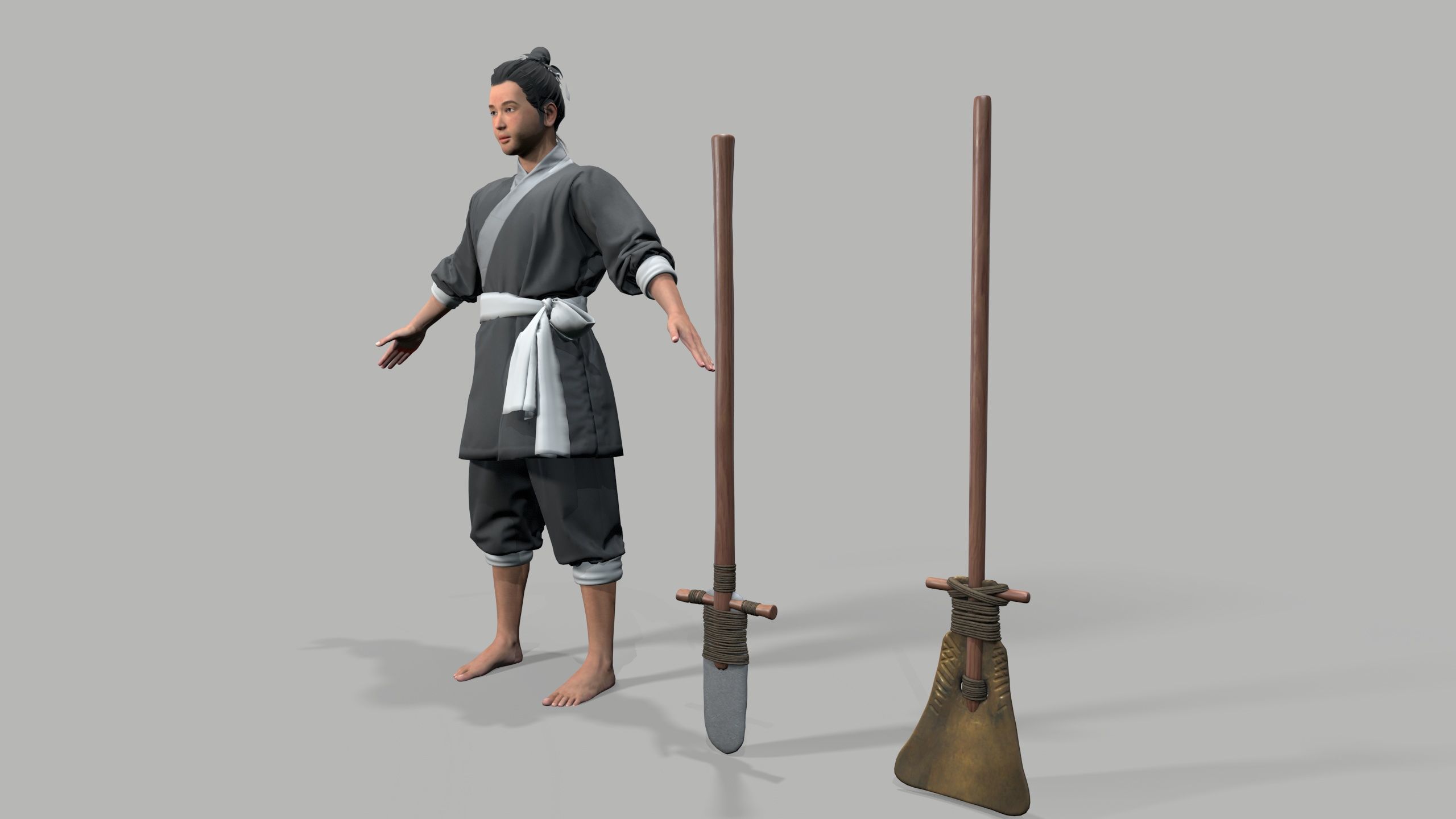 farmer Low-poly 3D model_8
