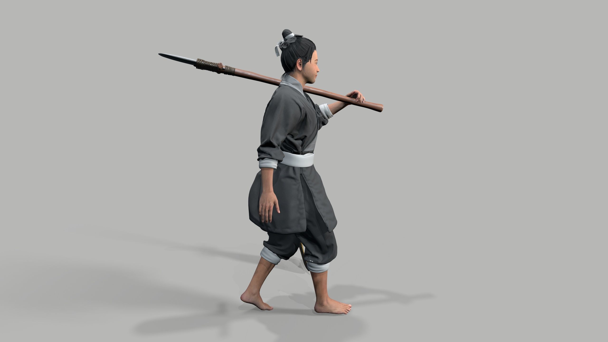 farmer Low-poly 3D model_4