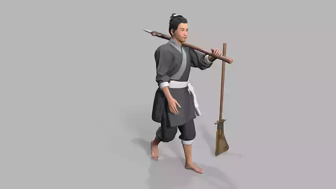 farmer Low-poly 3D model