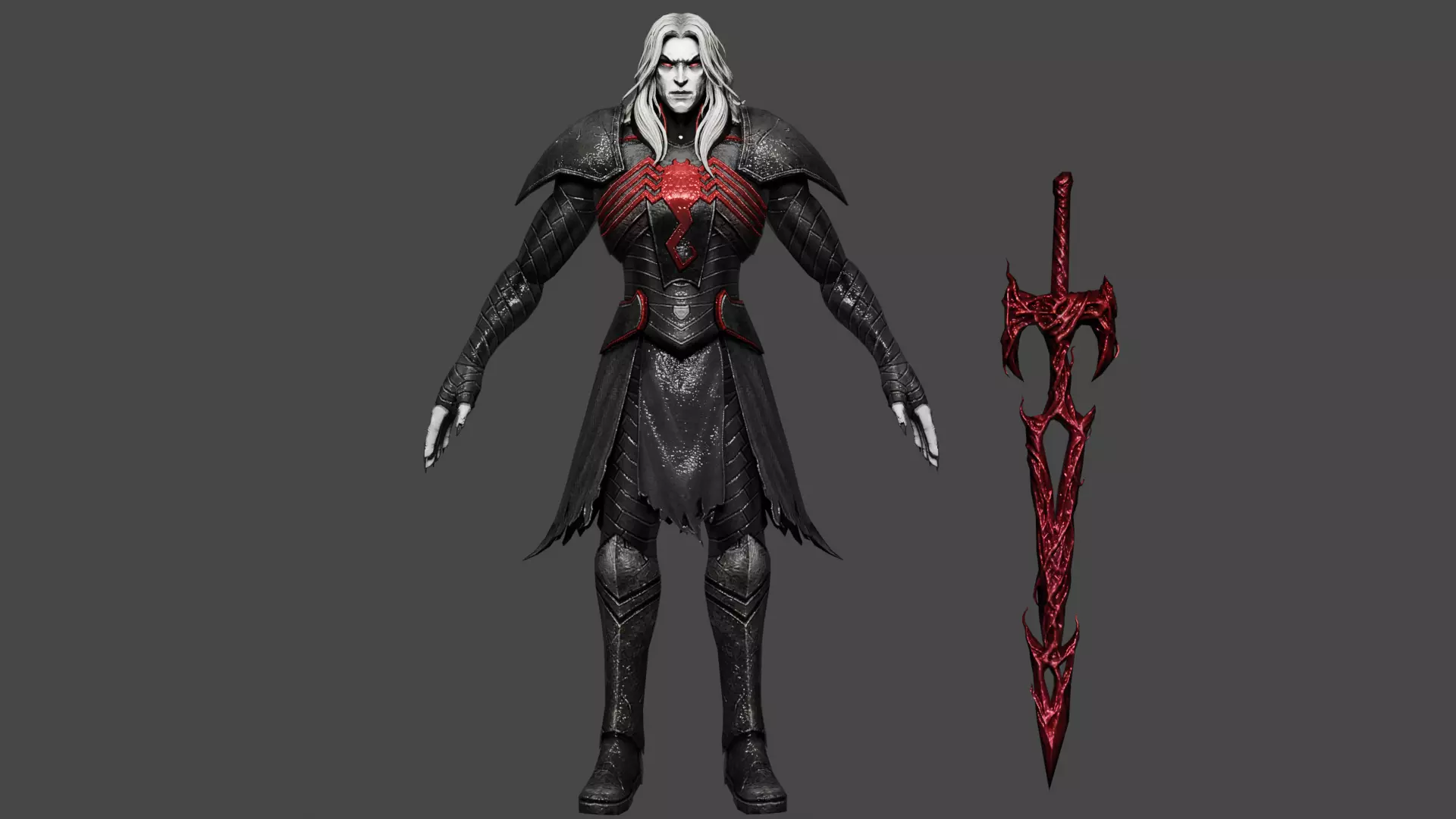 Knull  Low-poly 3D model_0