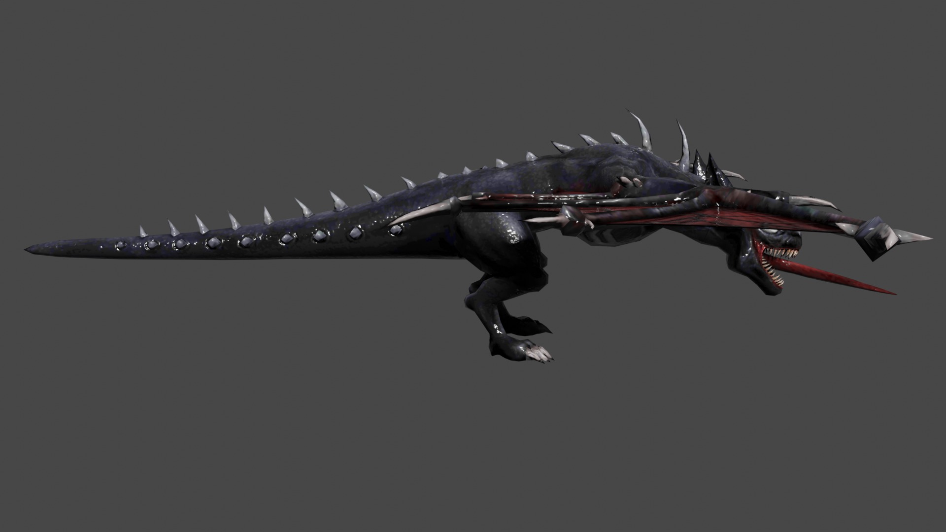 Knull  Low-poly 3D model_8