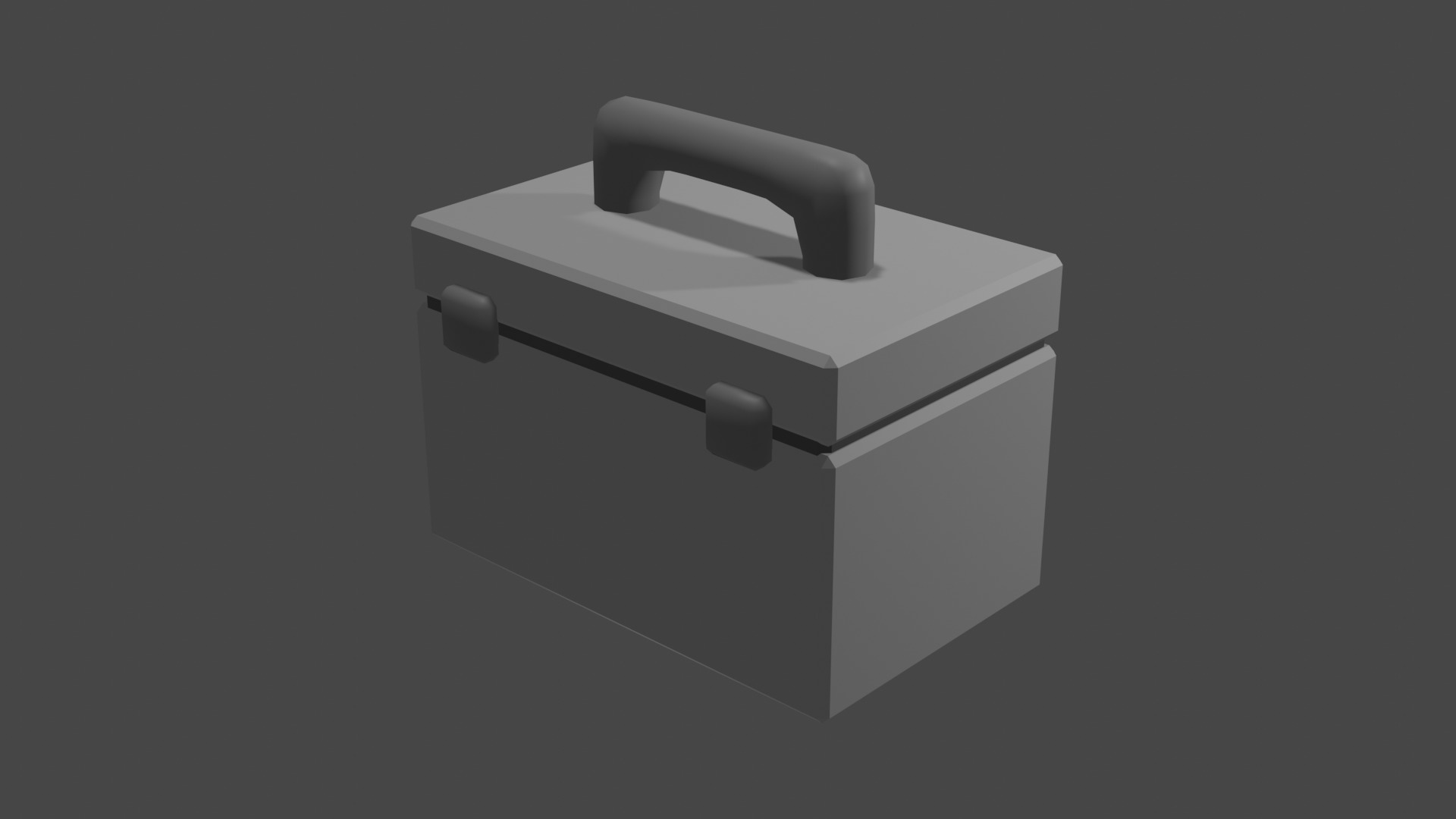 Low poly Medkit White Free low-poly 3D model_2