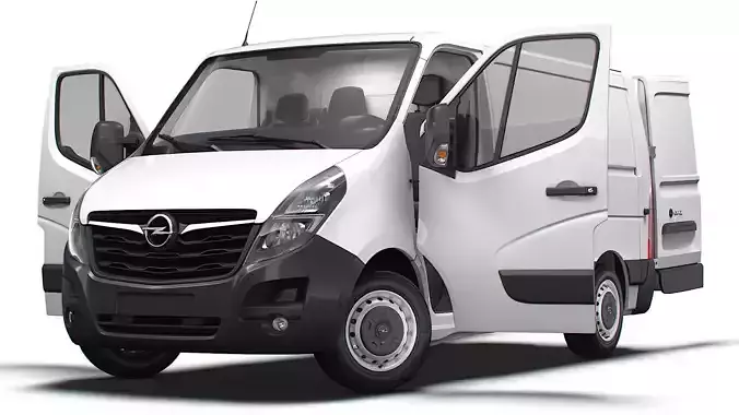 Opel Movano Van L1H1 HQ Interior 2021 3D model