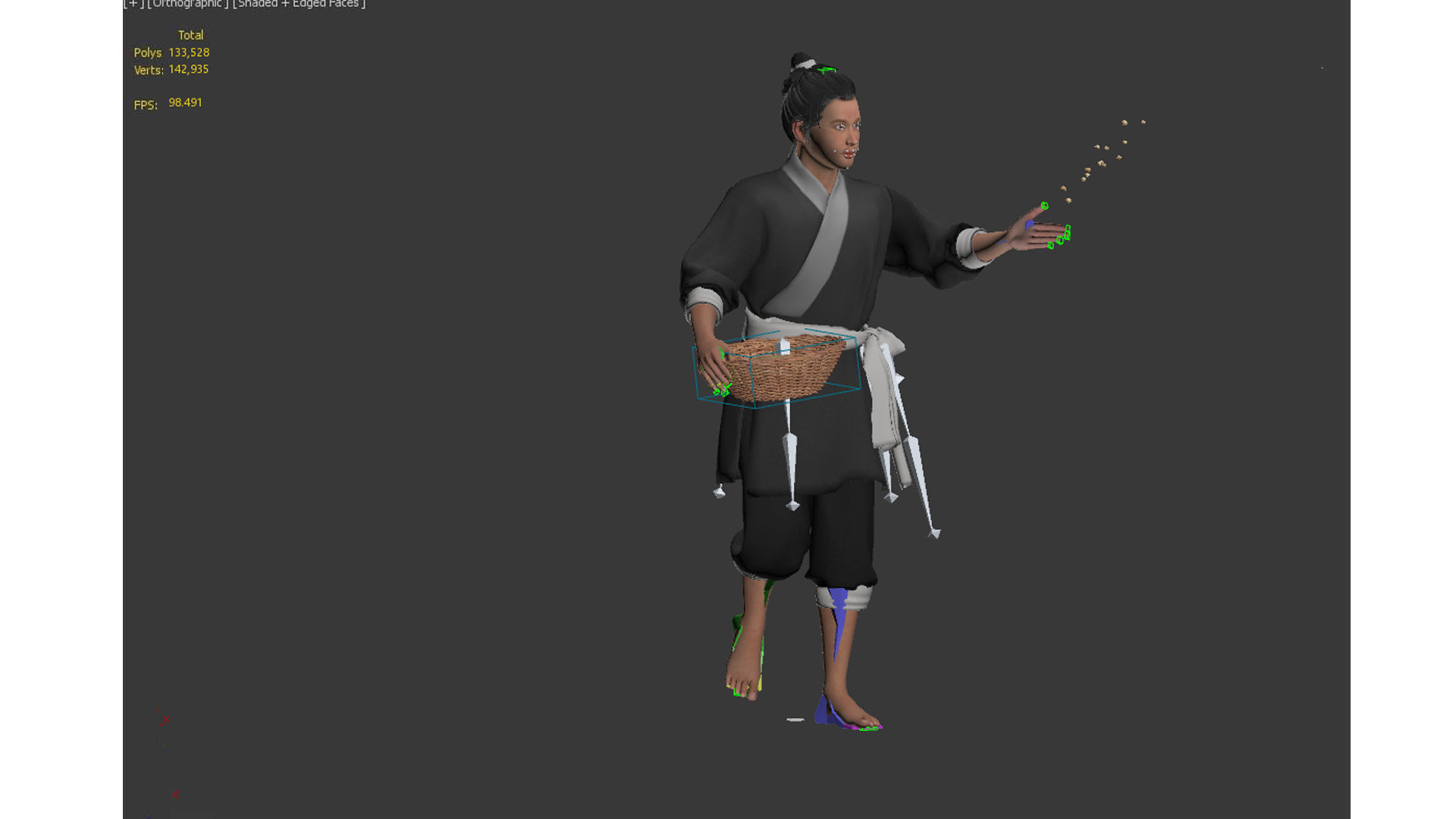 farmer avatar Low-poly 3D model_10