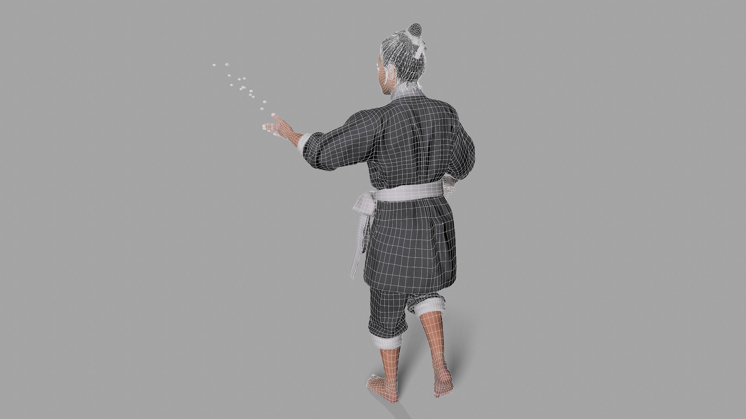 farmer avatar Low-poly 3D model_9