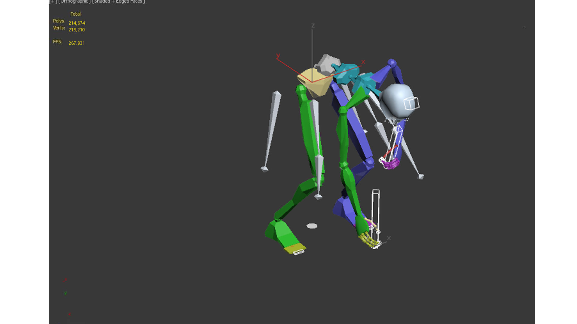 farmer avatar Low-poly 3D model_15