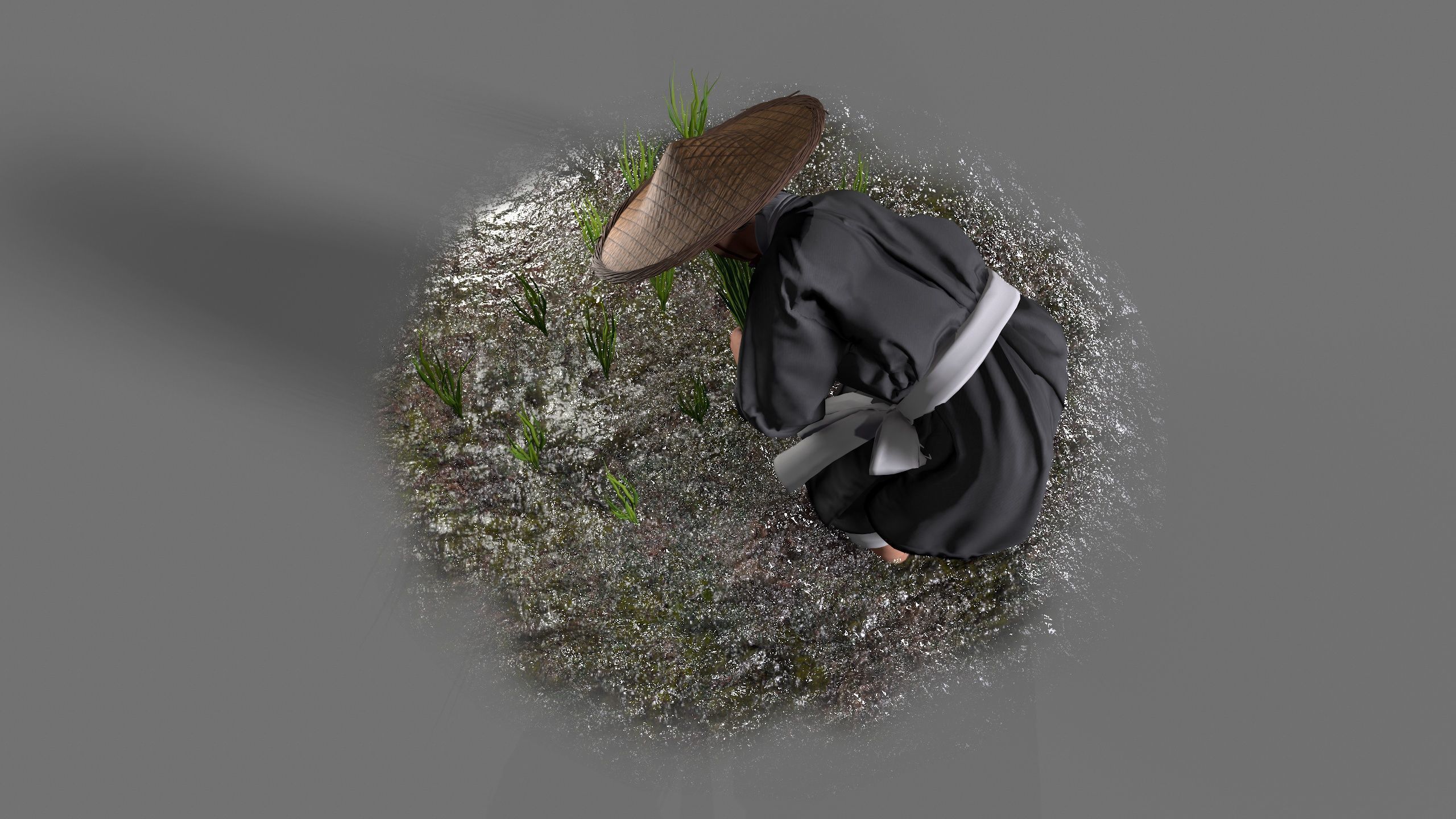 farmer avatar Low-poly 3D model_9