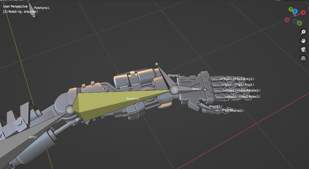 Humanoid robot with 6 color options Low-poly 3D model_37