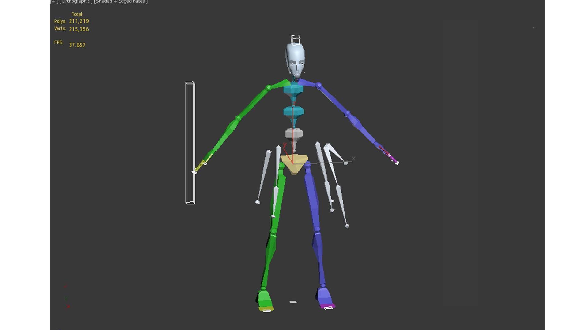farmer avatar Low-poly 3D model_17