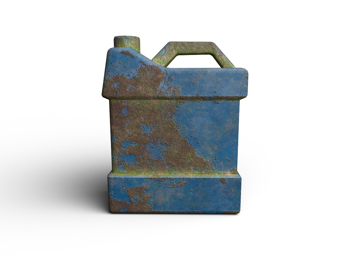 Old Dirty Gas Can 3D model Low-poly 3D model_11
