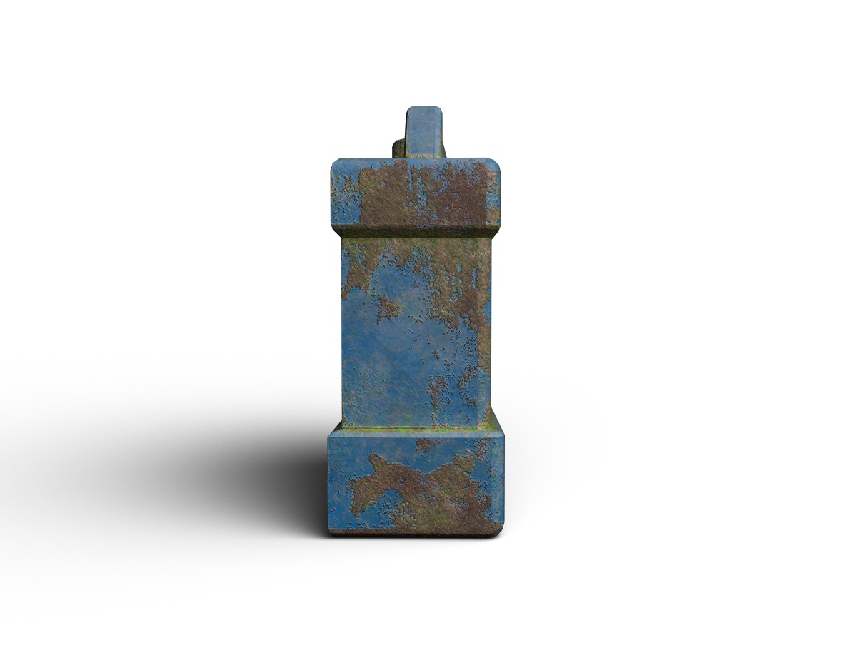 Old Dirty Gas Can 3D model Low-poly 3D model_1