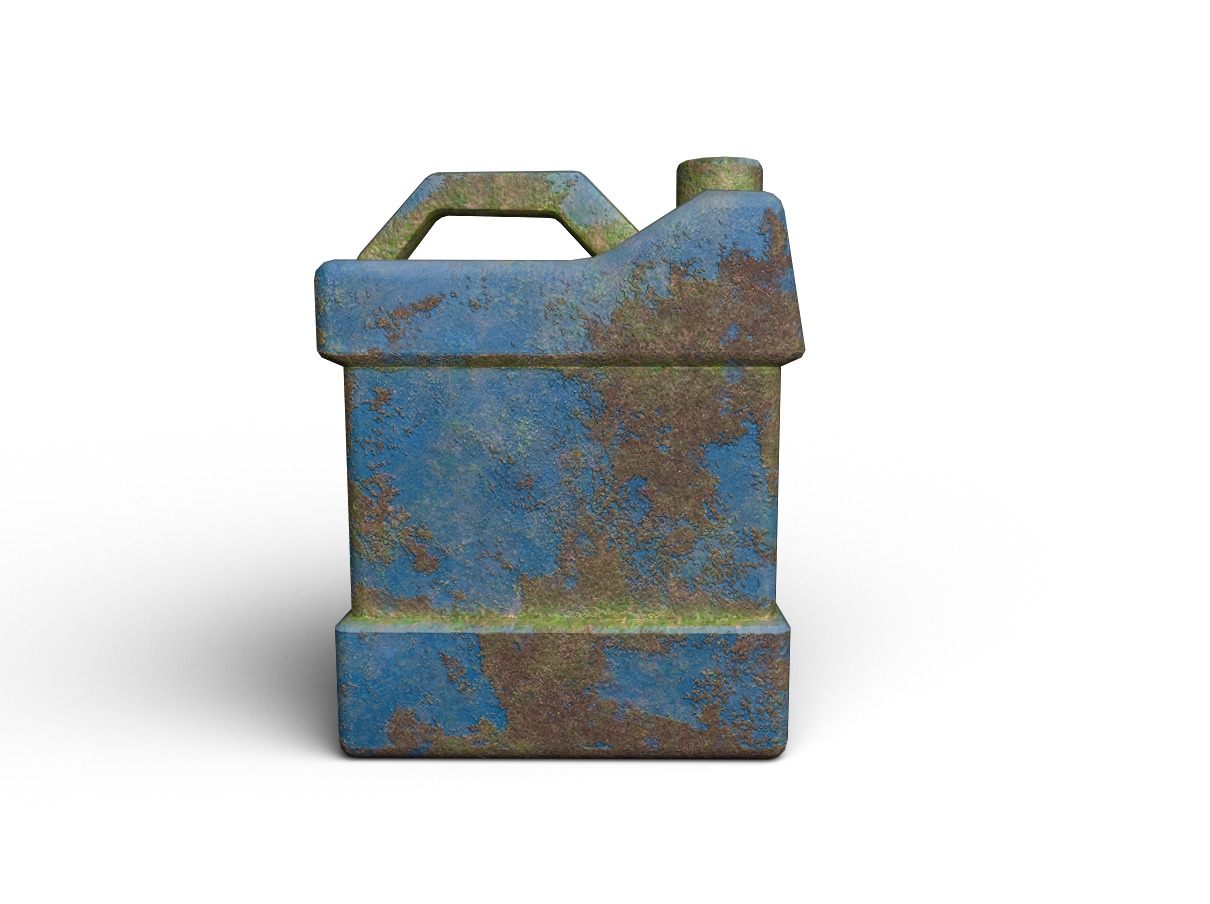 Old Dirty Gas Can 3D model Low-poly 3D model_3