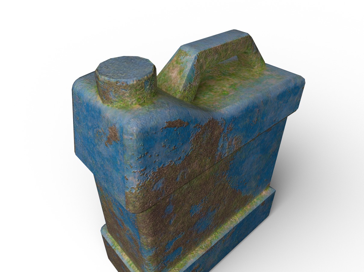 Old Dirty Gas Can 3D model Low-poly 3D model_6