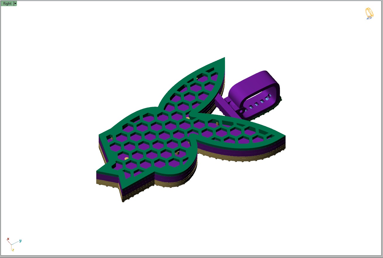 Custom Playboy Bunny Diamond Necklace - Rabbit Pendant  3D print model_13