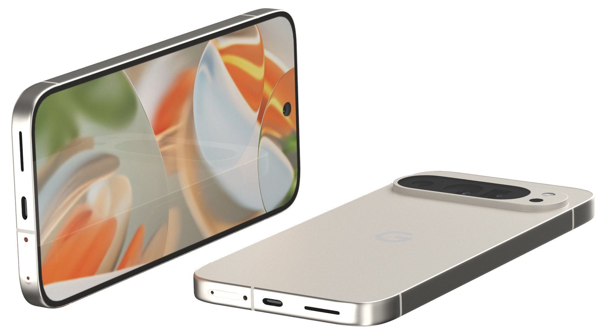 Google Pixel 9 Pro Porcelain 3D model_6