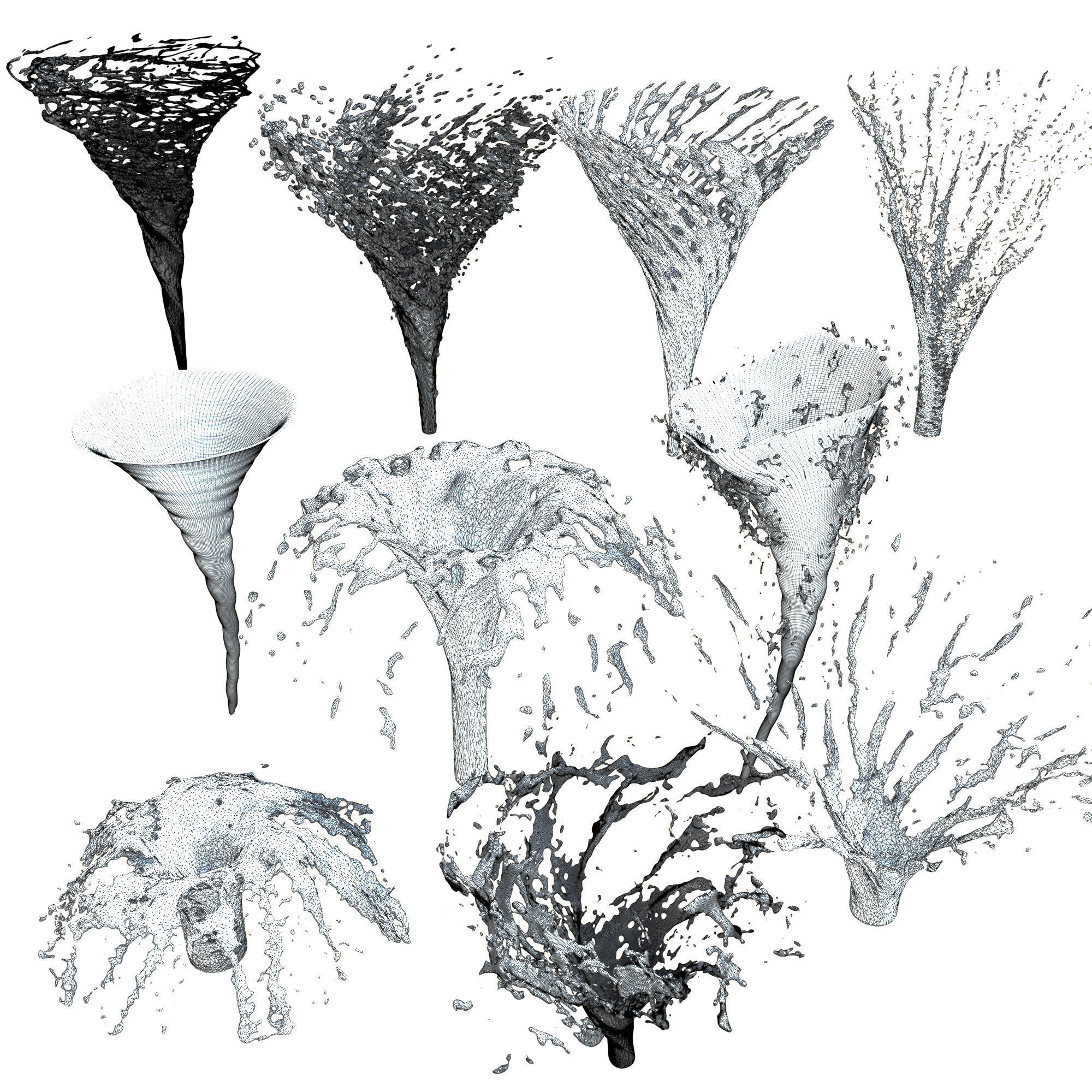 10 Water Splash Vol 8 3D model_11