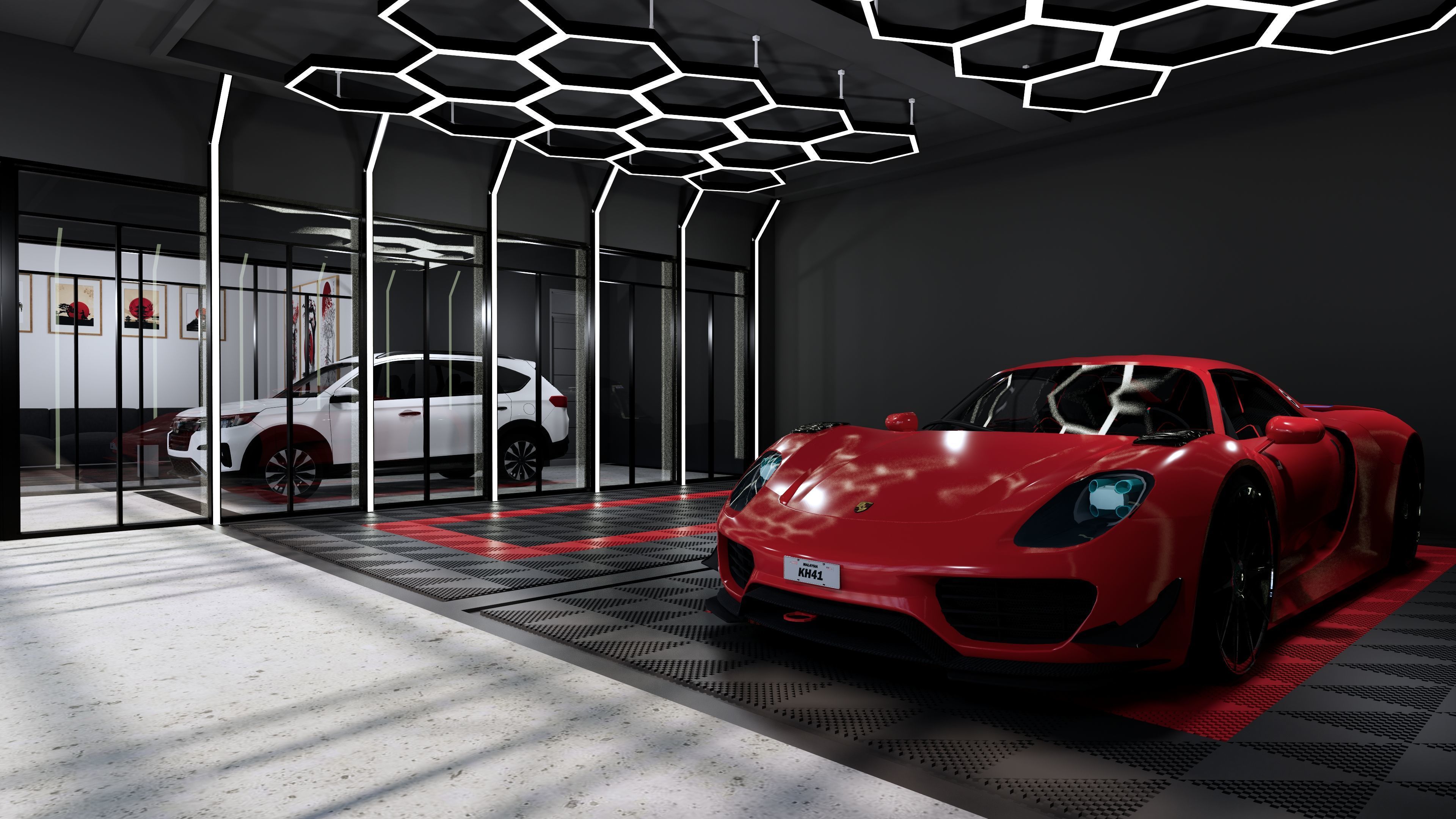 Modern Luxury Car Wash 3D model | CGTrader