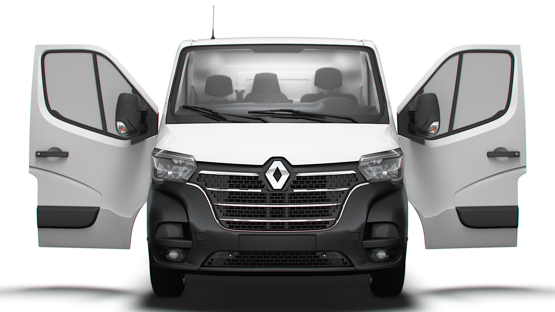 Renault Master Van L1H1 HQInterior 2023 3D model_6