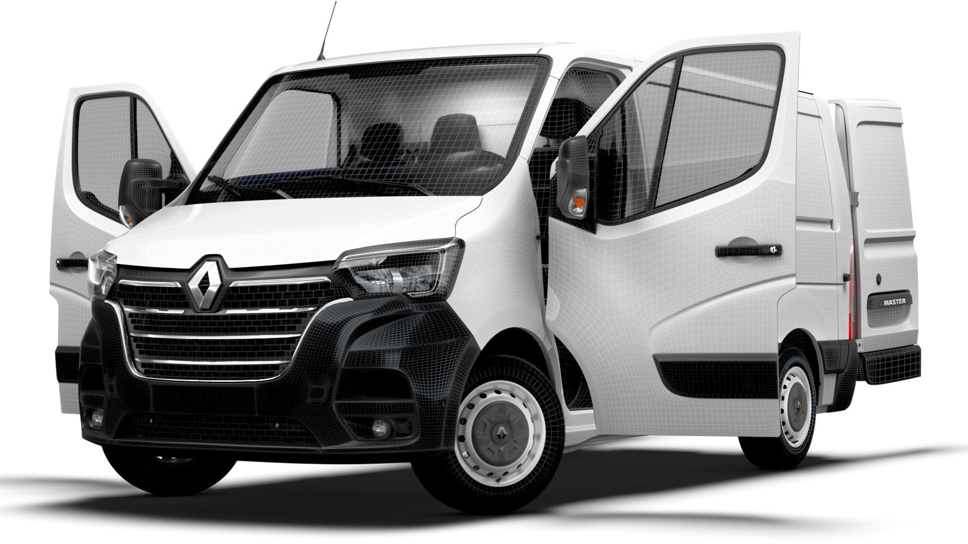 Renault Master Van L1H1 HQInterior 2023 3D model_22