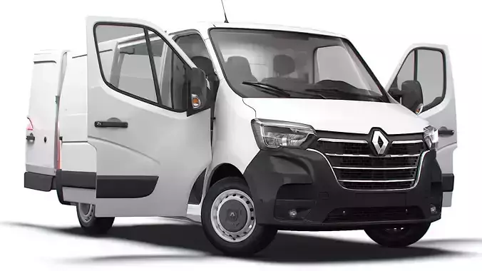 Renault Master Van L1H1 HQInterior 2023 3D model