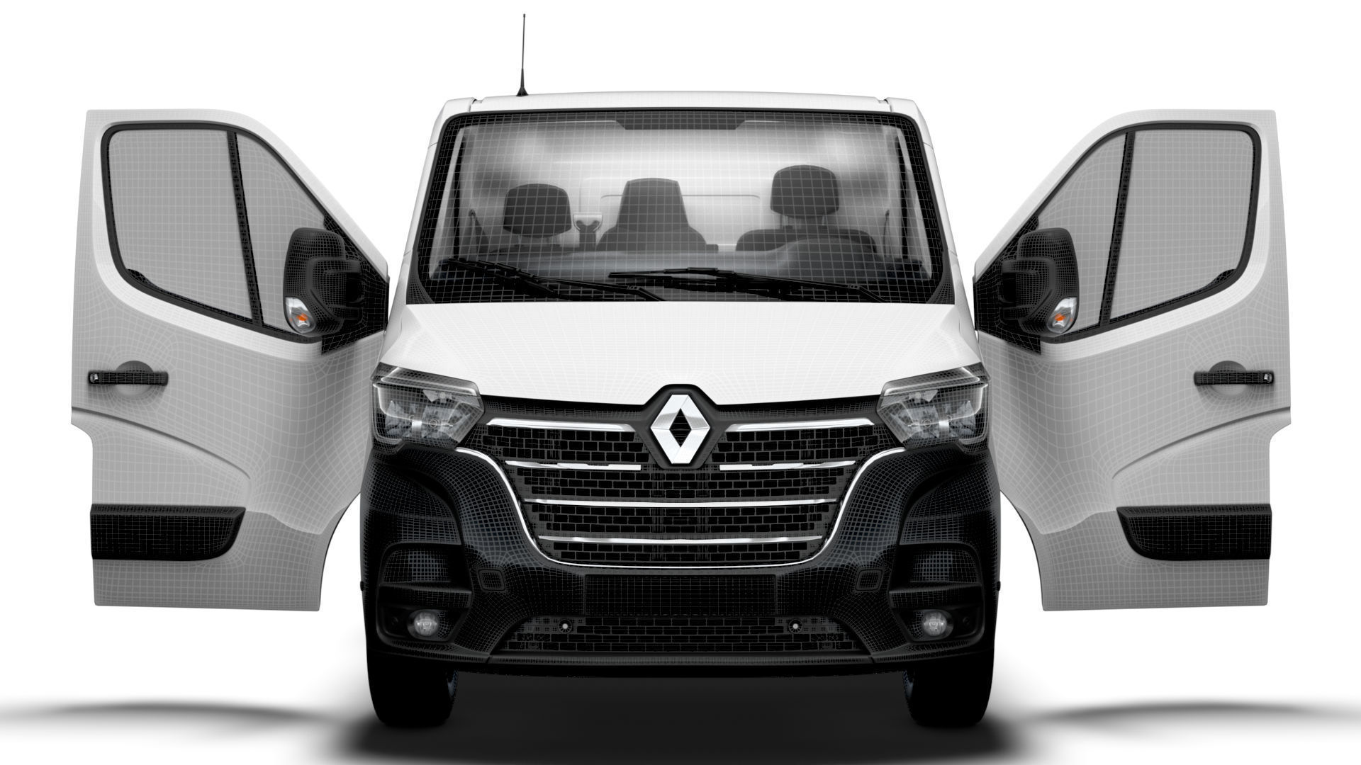 Renault Master Van L1H1 HQInterior 2023 3D model_20