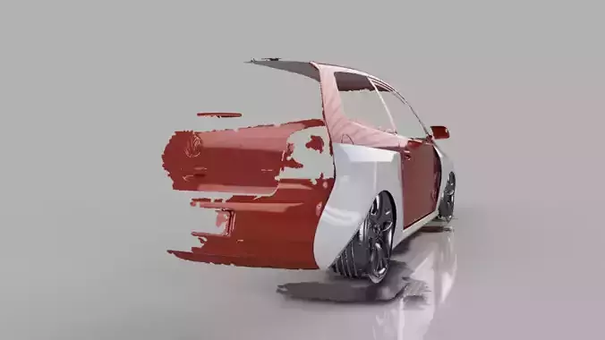 vw polo 9n  vivo 2014  gt scan data 3D print model
