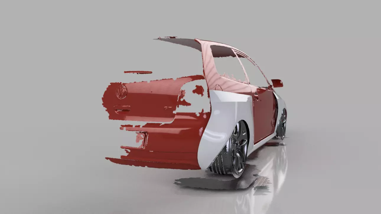 vw polo 9n vivo 2014 gt scan data 3D print model