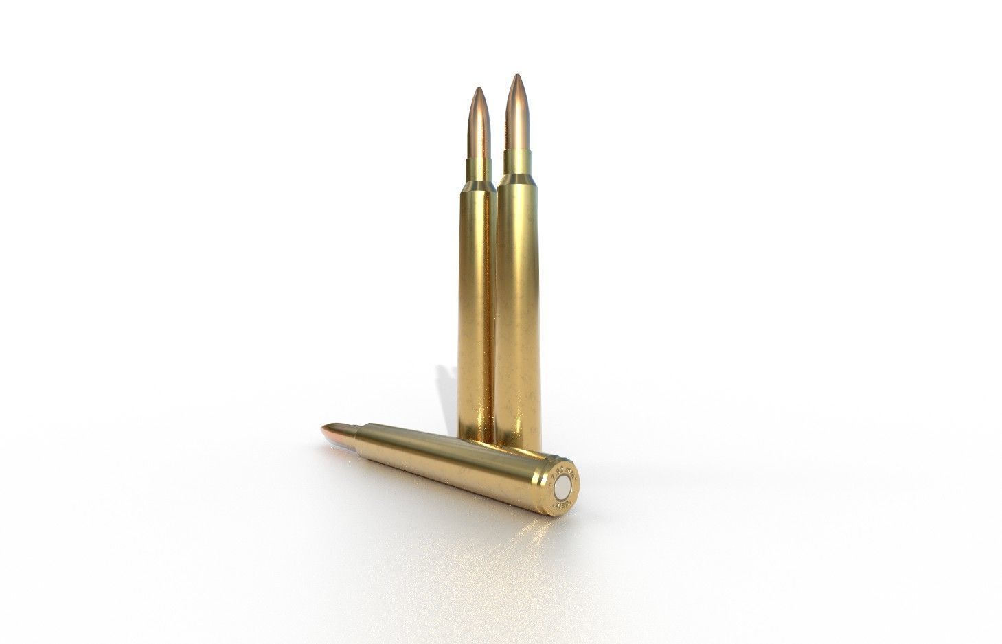 792 x 107 mm Polish Ammo Low-poly 3D model_4