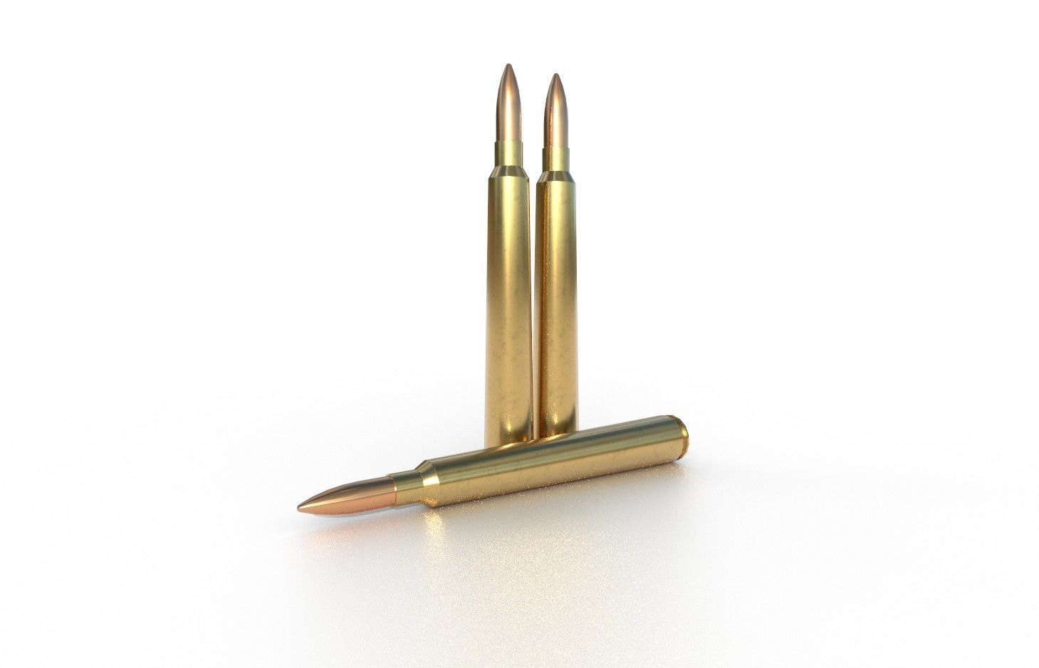 792 x 107 mm Polish Ammo Low-poly 3D model_3