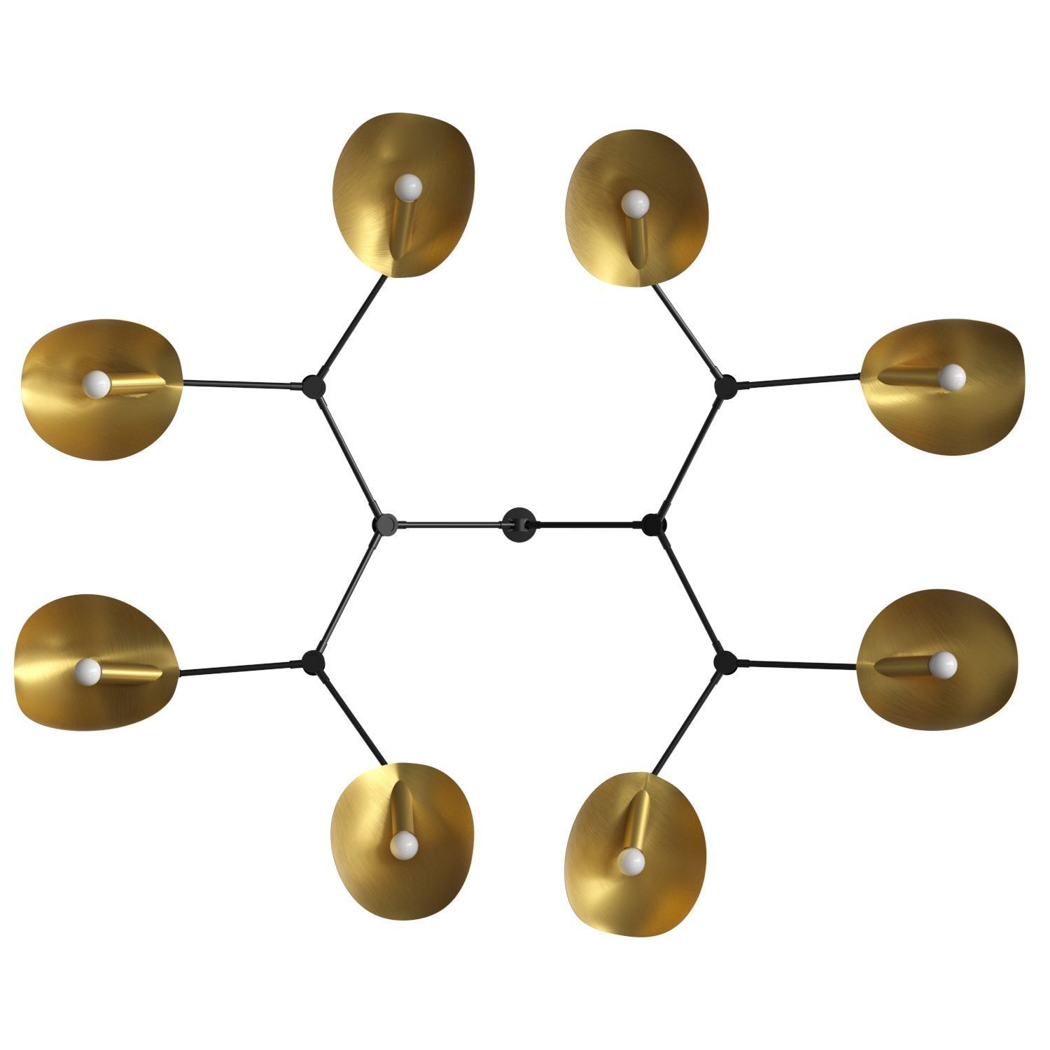 Stingray Chandelier 3D model_3