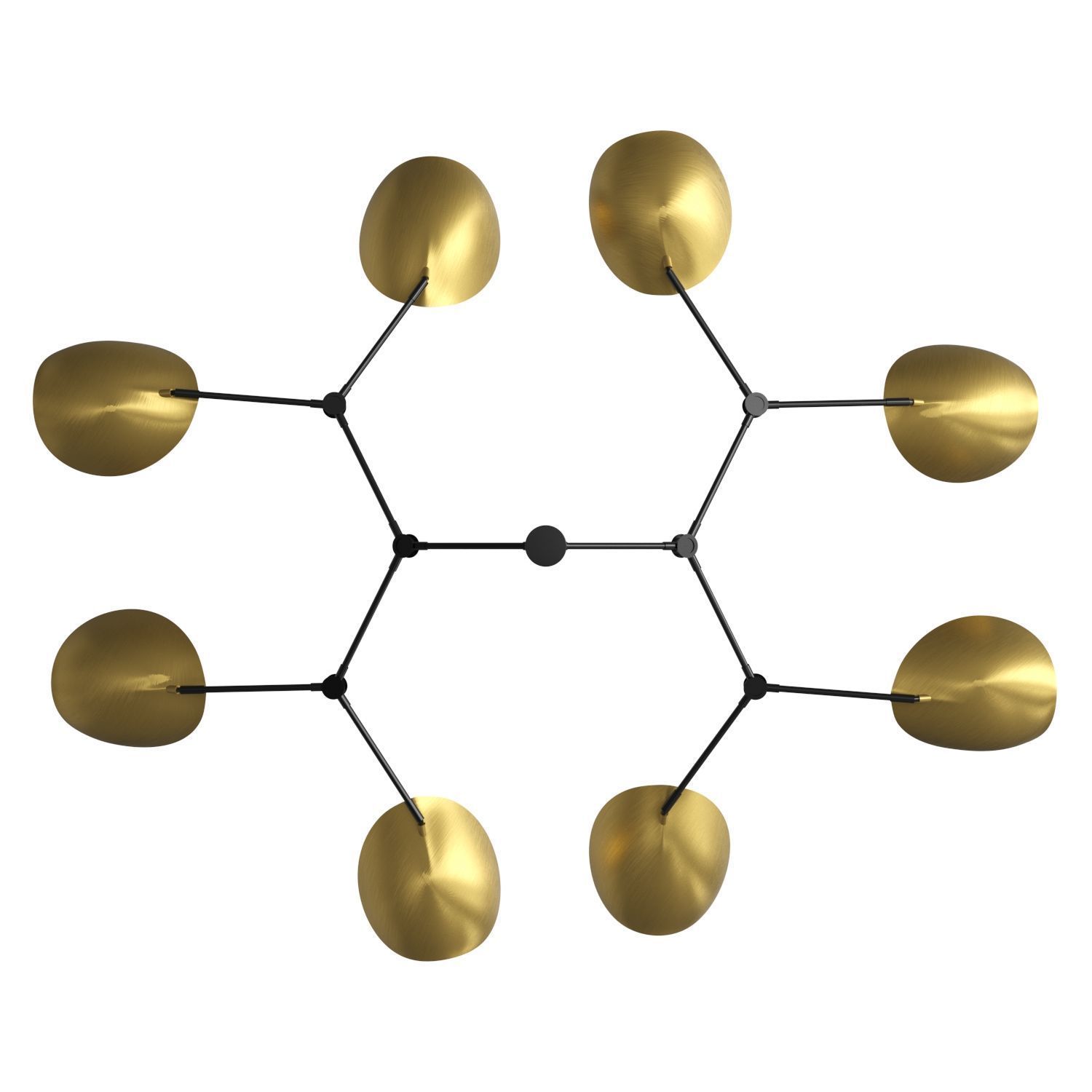 Stingray Chandelier 3D model_2