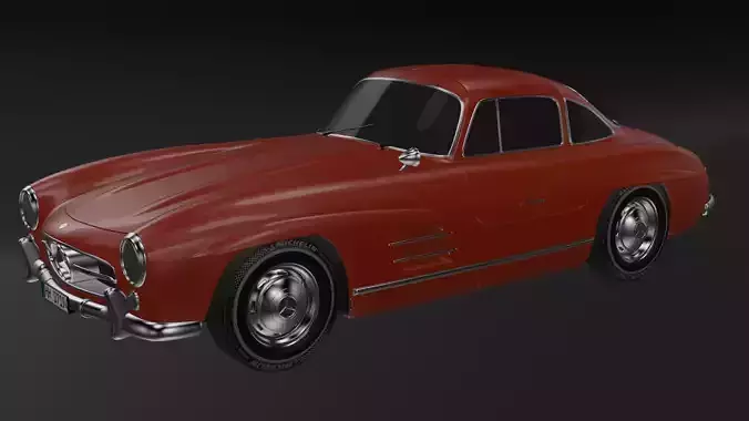 Mercedes-Benz 300 SL Highly Detailed 3D Model
