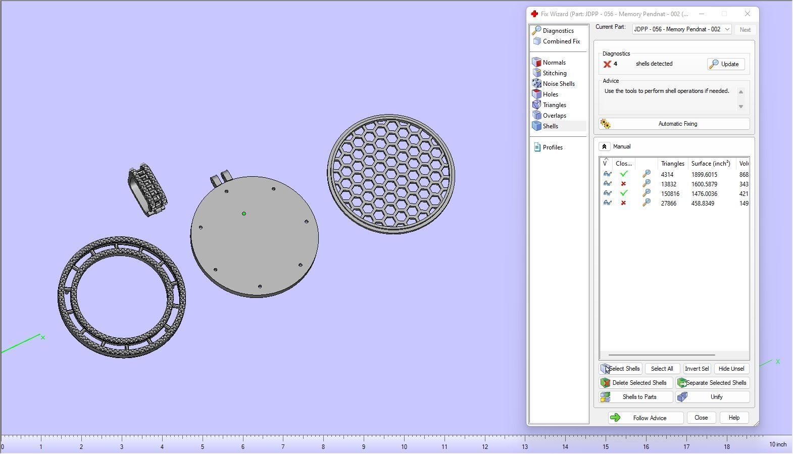 Custom  Picture Pendant  - Memory Picture diamond Necklace   3D print model_21
