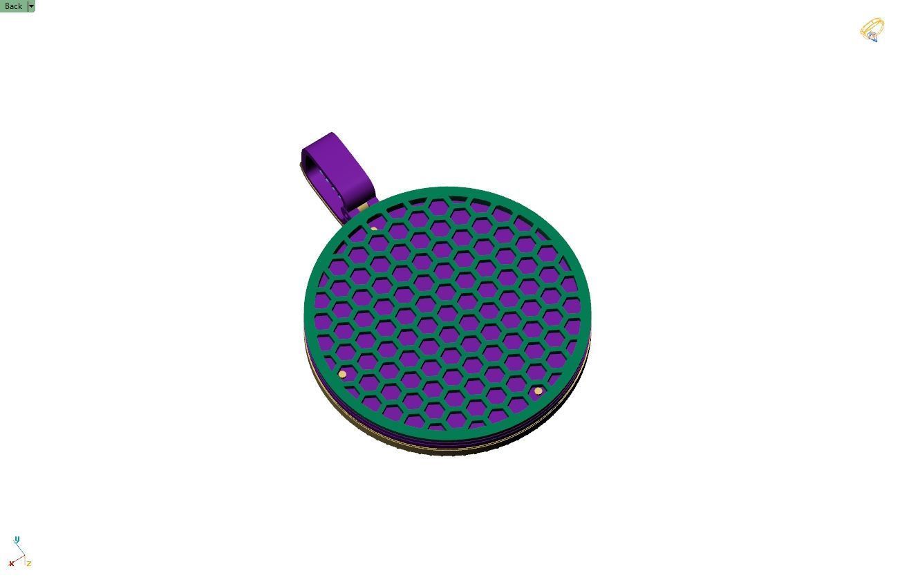 Custom  Picture Pendant  - Memory Picture diamond Necklace   3D print model_9