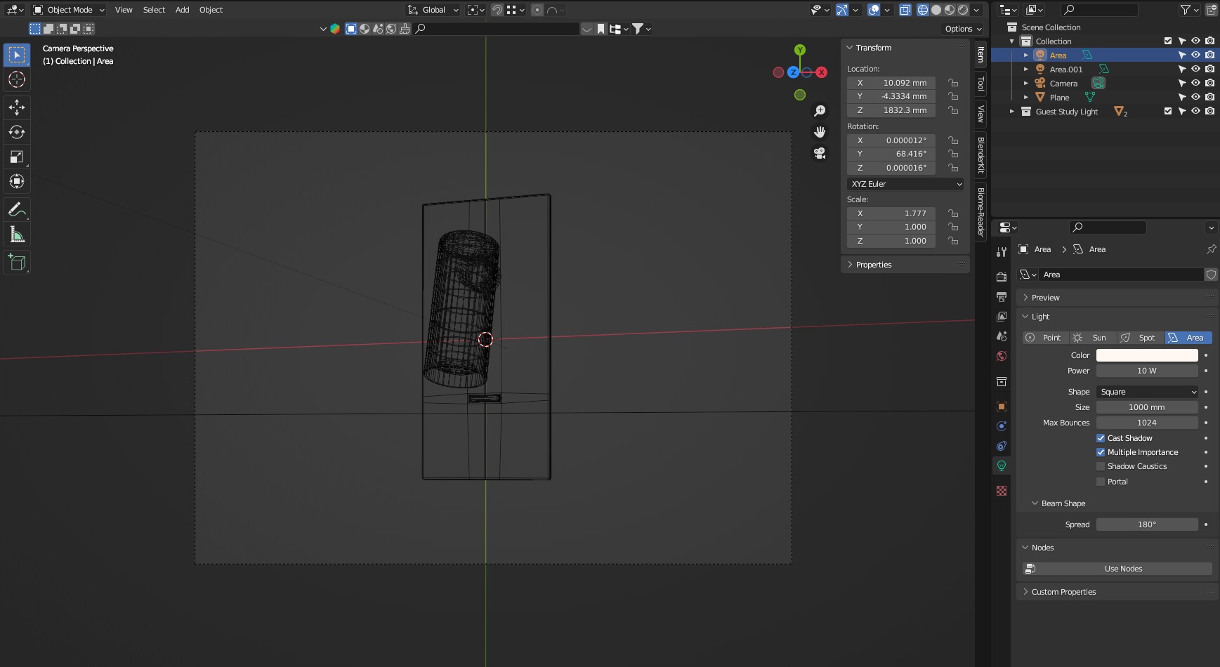 Parlor reading light Free 3D model_2