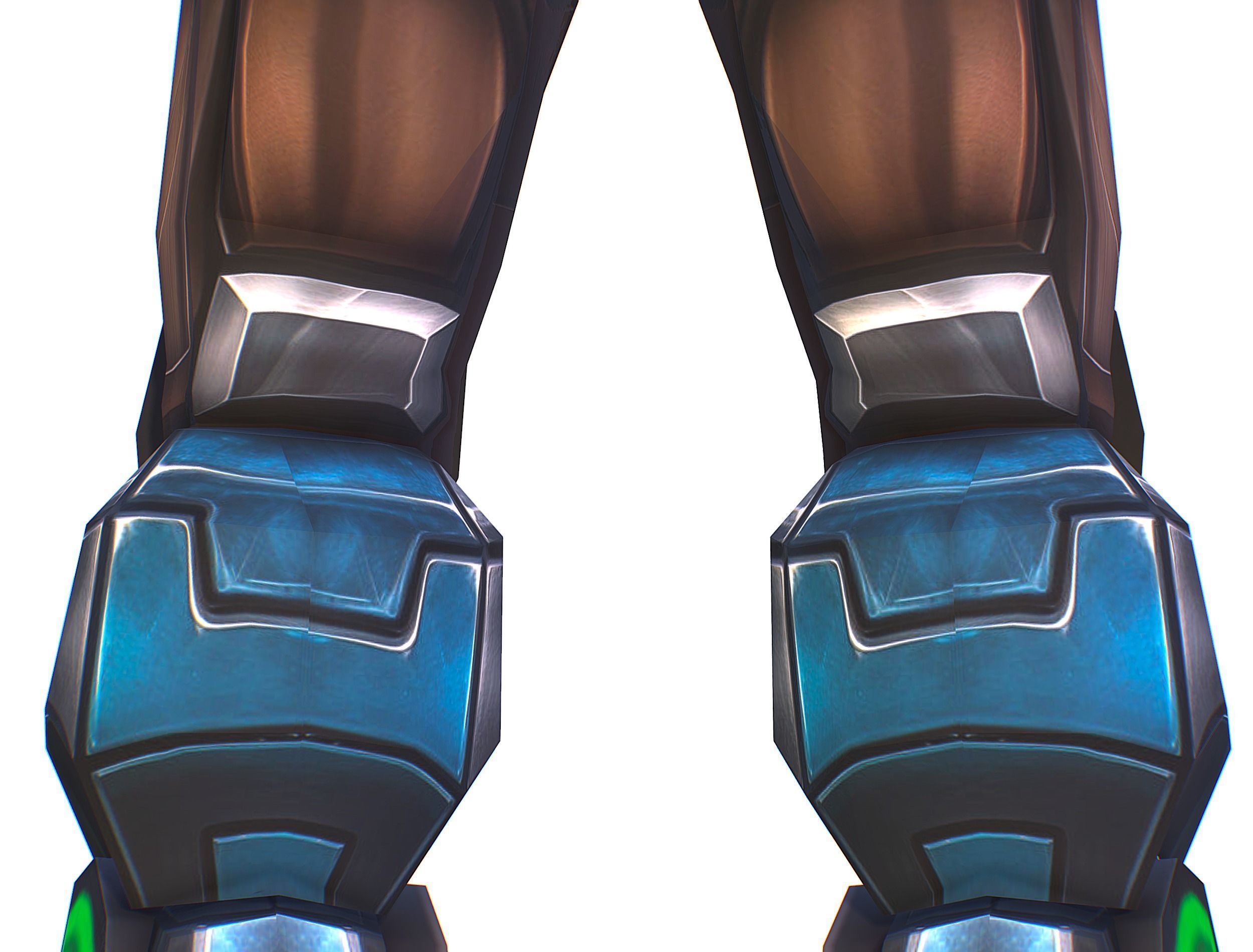 Cartoon Sci-Fi Cyborg Drone Trooper Soldier Low-poly 3D model_29