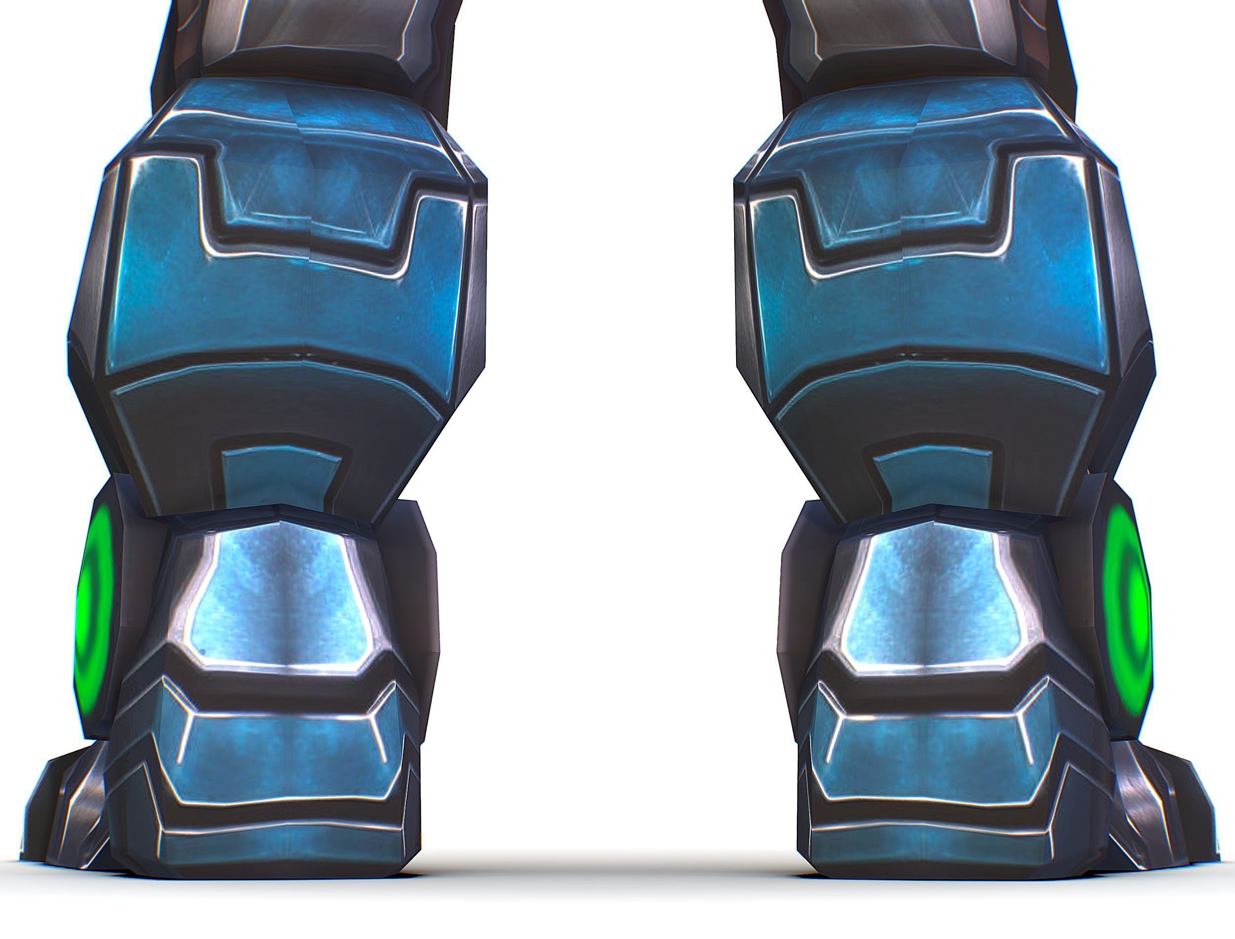 Cartoon Sci-Fi Cyborg Drone Trooper Soldier Low-poly 3D model_30