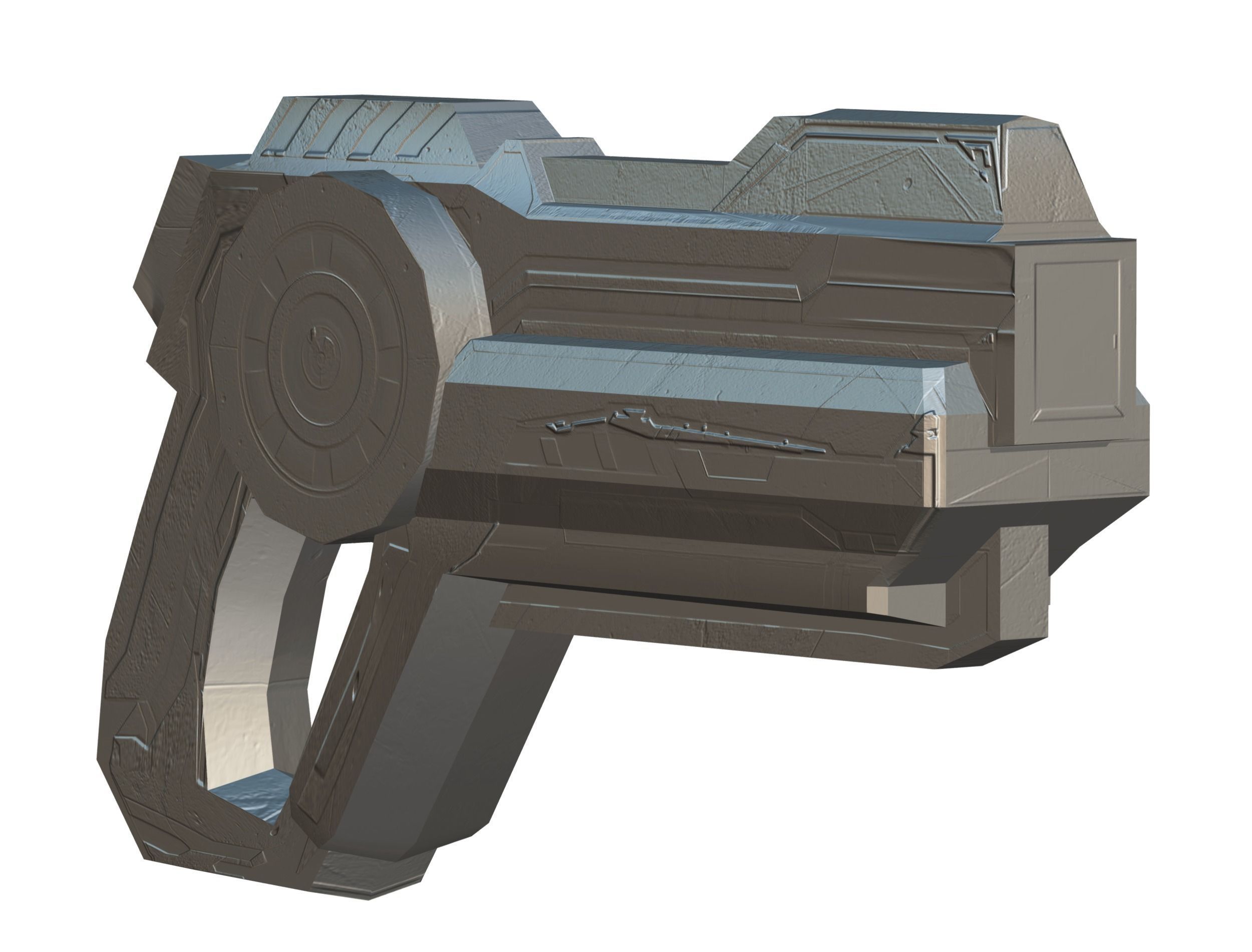 Cartoon Sci-Fi Cyborg Drone Trooper Soldier Low-poly 3D model_75