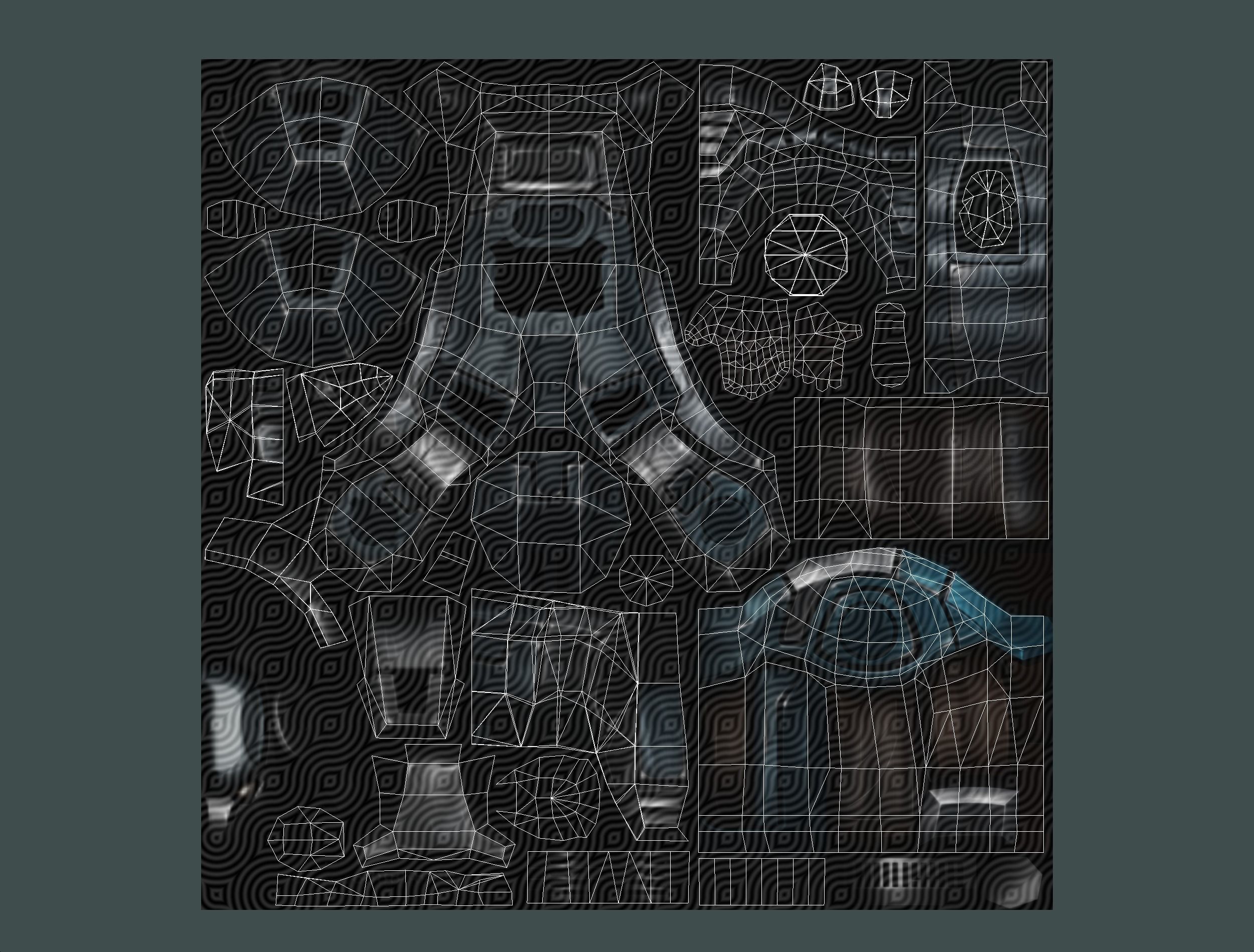 Cartoon Sci-Fi Cyborg Drone Trooper Soldier Low-poly 3D model_85