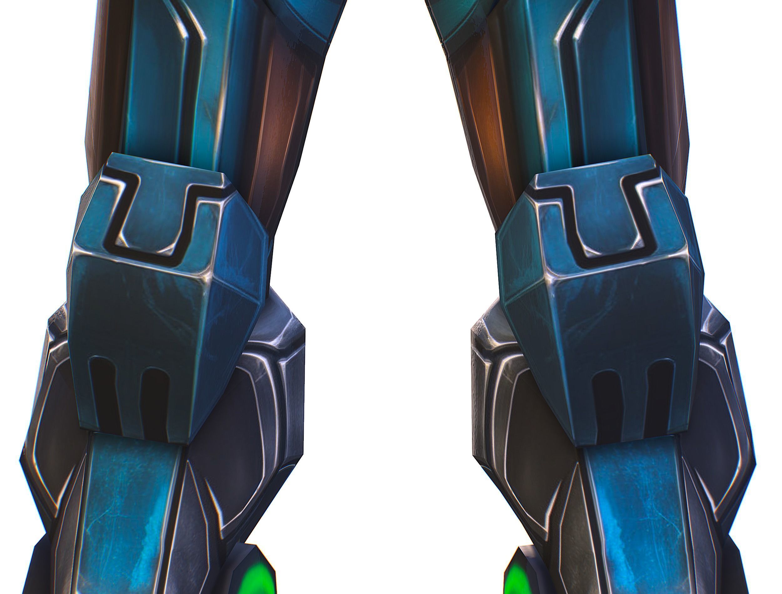 Cartoon Sci-Fi Cyborg Drone Trooper Soldier Low-poly 3D model_22