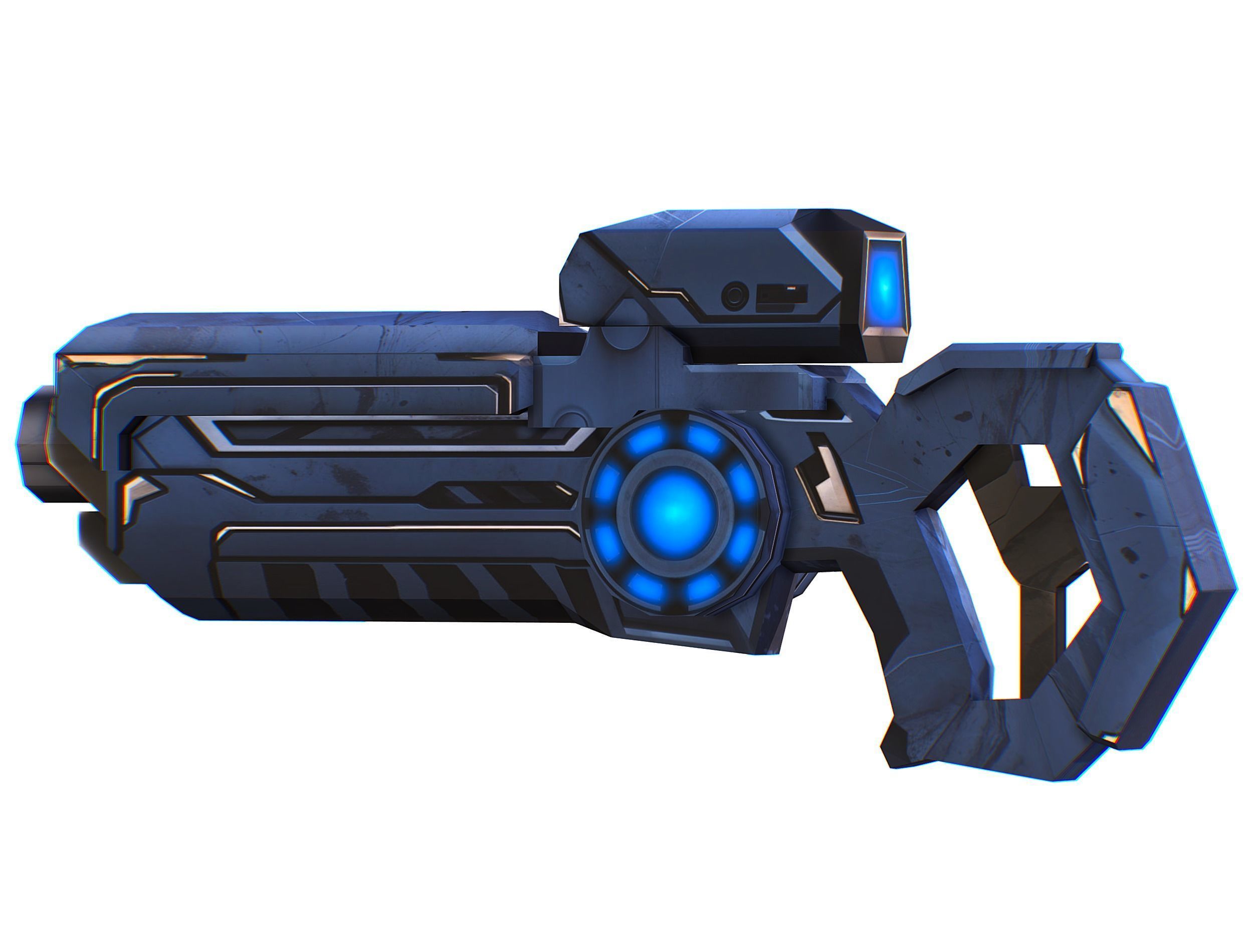 Cartoon Sci-Fi Cyborg Drone Trooper Soldier Low-poly 3D model_45