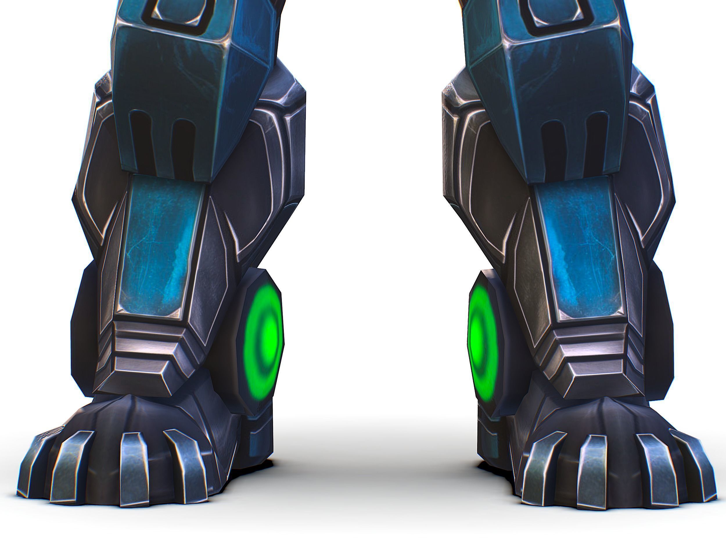 Cartoon Sci-Fi Cyborg Drone Trooper Soldier Low-poly 3D model_23